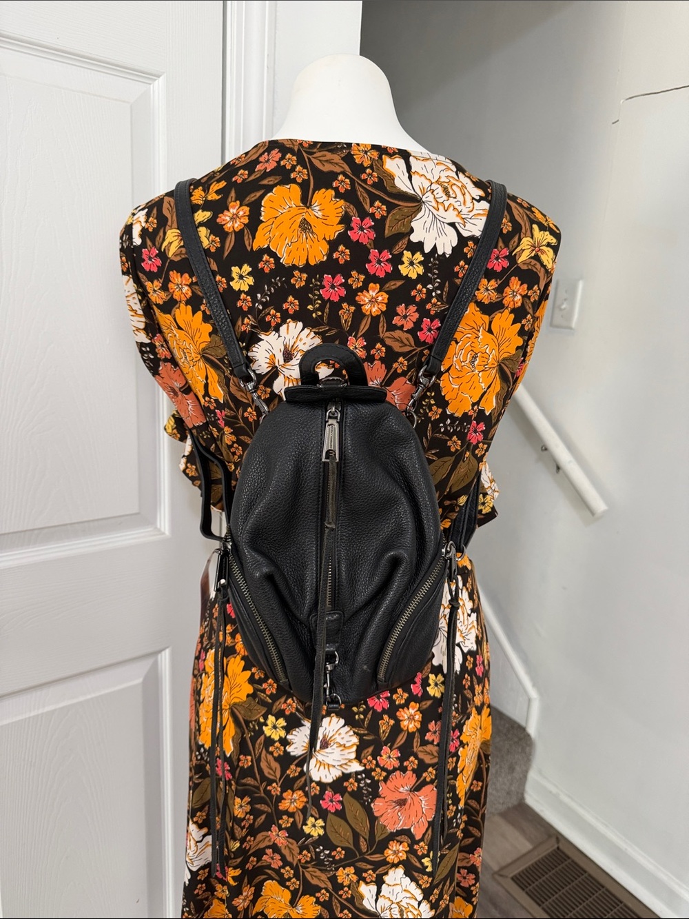 Rebecca Minkoff Black Leather Backpack
